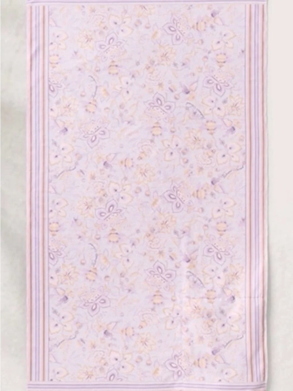 NWT Victoria’s Secret Packable Beach Towel Backpack Purple Floral - Picture 5 of 5
